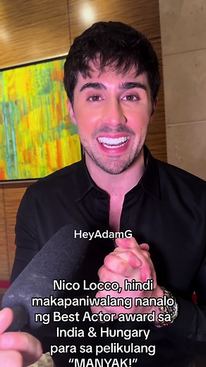 Nico Locco Wins Best Actor for 'Manyak' in India & Hungary