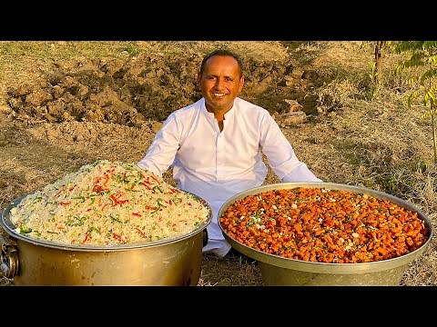 Chinese Fried Rice With Chicken Manchurian Recipe | Restaurants Style | Village Food Secrets