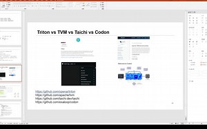 Triton vs TVM vs Taichi vs Codon