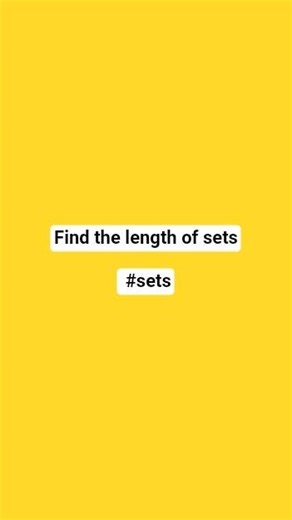 Find the length of sets #python