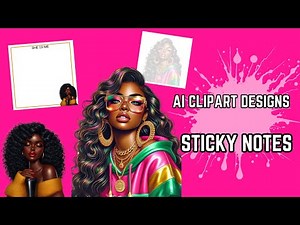 How to Design AI Clipart for Sticky Notes | Step-by-Step Tutorial