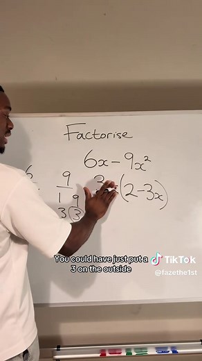 Ep.19- factorising where you also take out a common variable #maths #algebra #algebrawithfaze #EduTok #STEMTok