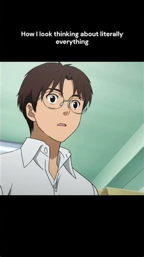 How I look thinking about literally everything #sketdance #anime