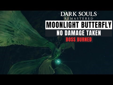 Dark Souls - Moonlight Butterfly Boss [No Damage/No Items/Melee Pyro Build]