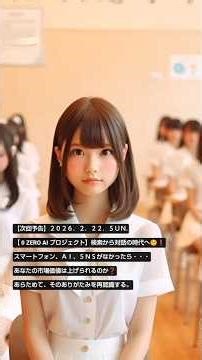 【予告CM】2026.2.22.SUN.【 0 ZERO AI 】プロジェクト、スマートフォン、ＡＩ、ＳＮＳがなかったら・・・あなたの市場価値は上げられるのか❓あらためて、そのありがたみを再認識する。