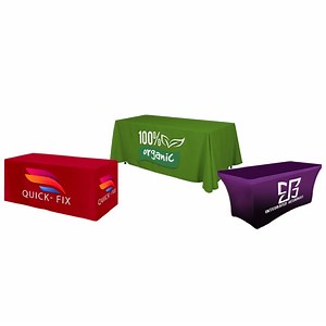 Custom Table Covers - Branded Tablecloths for Events | Lush Banners