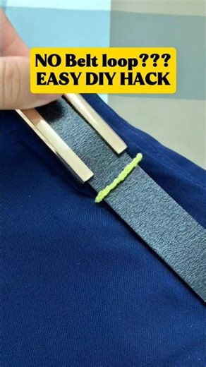 Easy DIY | How to Add Cute Belt Loops to Any Pants or Skirt by Hand! #shorts #sewing #diyfashion