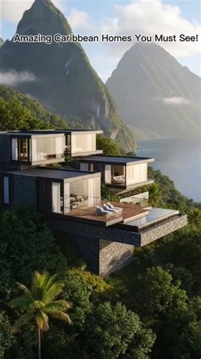 These Caribbean Houses Will Blow Your Mind! #viral #luxurybeachhouse #caribbean #architecture #home