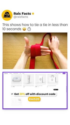 Facts | News | Tech on Instagram: "*Paid Promotion Pacdora is an all-in-one online packaging design tool with 3D preview. Follow ➡️ @pacdora www.pacdora.com Discount Code: RAIS20 #pacdora #pacdoradesign Join Pacdora Now! - - - - - - - - - - Follow @raisfacts for more! 💫 This shows how to tie a tie in less than 10 seconds 🤩⏱️ #reels #tie #quicktie #fashion #style #tips #wear #viralreels #trendingreels #tutorial #10second #diy #pacdora #pacdoradesign #promotion #lifehacks #technique #easy #dress