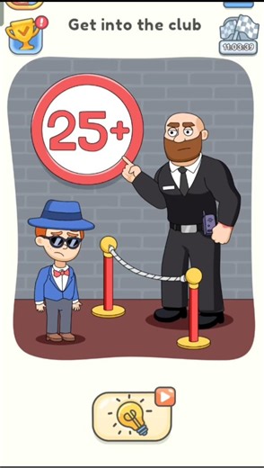 Get Into The Club | DOP 5 Delete One Part game 🎮 #shortsfeed #toon #sketch #viralshort