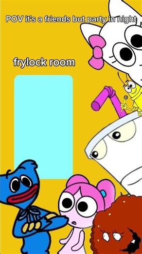 friends seeing a frylock dancing its so loud #frylock #mastershake #meatwad #banbaleena #huggywuggy