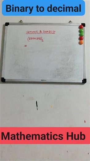 Binary to decimal conversion #viralpost2026シ #viralreelsシ #viralreels #NDA2026 #viralmath #math #viralchallenge | Mathematics Hub