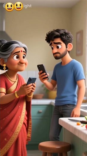 “When Mom Uses Smartphone First Time 🤣”