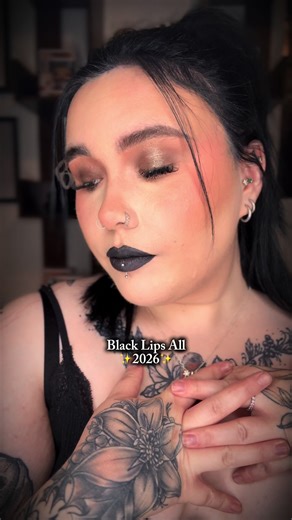 Unique Black Lips Makeup Artistry for Alt Culture