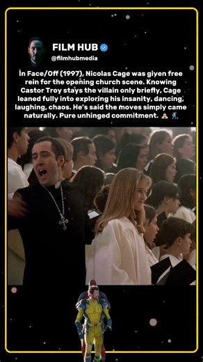 In Face/Off (1997), Nicolas Cage decided sanity was optional early on