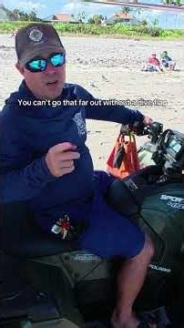 Using The Fastest Under water Jet Pack on Public Beach (Mad Lifeguard)