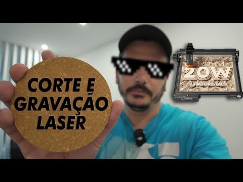 Unboxing e Montagem ATOMSTACK A20 PRO V2 Maquina de Corte e Gravação a Laser de Diodo