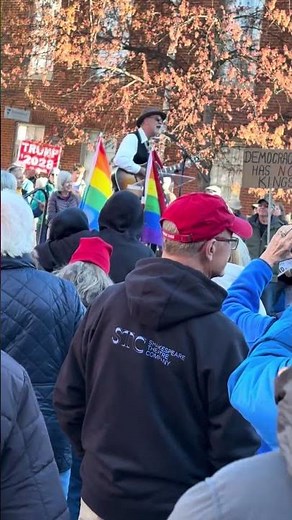“The Times They Are A-Changin’” sung at No Kings Rally in Winchester, VA
