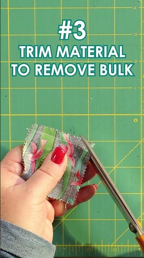 How to get a perfect point on your flying geese! #sewing #sewingtips #patchwork #quiltingtips