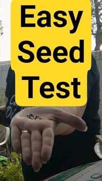 The Easiest Seed Viability Test (Inspection Test) | Suburban Life Permaculture