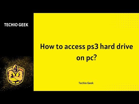 How to access PS3 hard drive on PC?