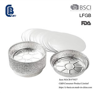 [Hot Item] Disposable Aluminum Foil Baking Pans & Lidded Fast Food Containers