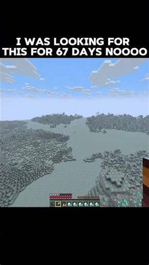 Best moment in the search for 67 days of iron ore #minecraft #shorts #moment