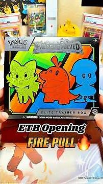 Pokémon PALDEA EVOLVED ETB Opening 🔥 FIRE PULL #pokemon #pokemoncards #pokemontcg #asmr