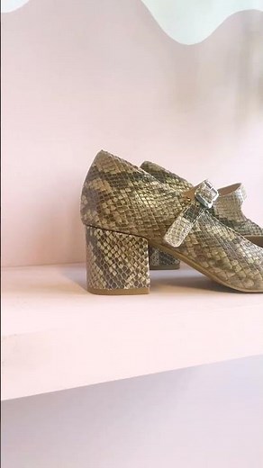 Snakeskin Mary Janes Made by Lucila 😍🐍