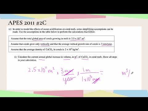 AP Environmental Science APES | 2011 FRQ 2C Math | Watch Me Solve