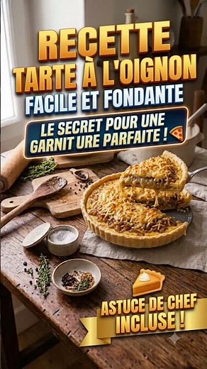 🧅tarte à l'oignon facile et rapide!🧇 #tarte#l'oignon#recettes