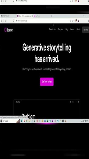 Tome app | AI Which Make our Presentation | Presentation making AI | Topic to Presentation | 2023