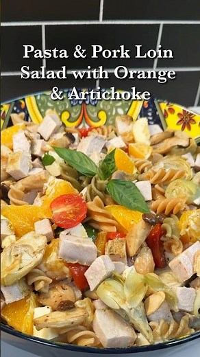 PASTA & ROAST PORK SALAD 🥗🍊 The ultimate leftover upgrade!