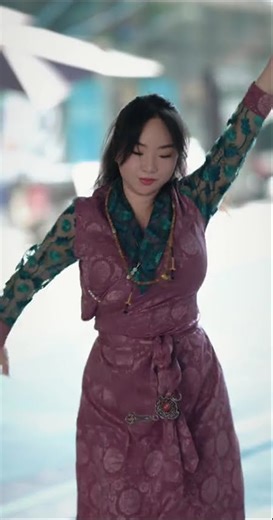 Tibetan dance, 藏族姑娘 藏族锅庄舞蹈让我快乐