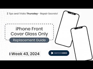 iPhone Front Cover Glass Only Replacement: Quick & Easy Step-by-Step Guide