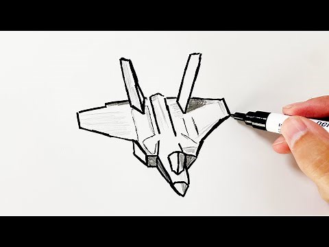How to Draw an F-22 Raptor