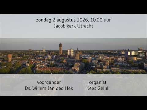"Geest v an vrede" | 2 augustus 2026 | live kerkdienst 10.00 uur