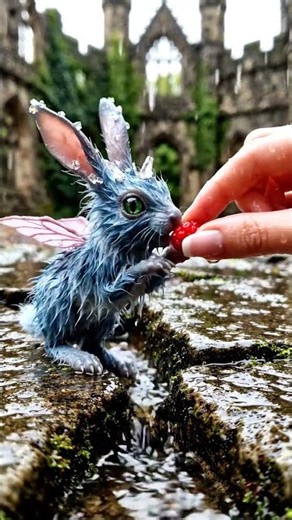 🐰🍓 Adorable Magical Baby Bunny Enjoys a Sweet Berry! 🥰✨ | Tiny Wild Wonders