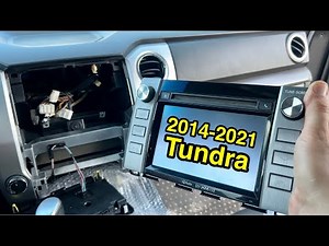Toyota Tundra factory radio head unit removal (2014-2021)