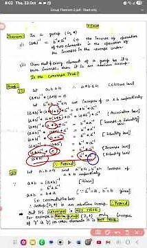 Discrete Mathematics: Group Theory: Theorem: Show that in a Group ( G, *) : ( a*b)^-1 = b^-1* a^-1