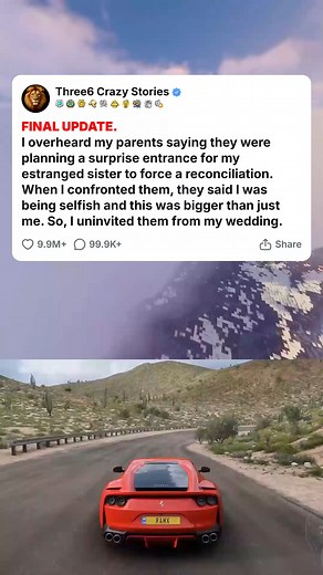 19K views · 186 reactions | FINAL UPDATE. I overheard my parents saying they were planning a surprise entrance for my estranged sister to force a reconciliation. When I confronte... #foryou #fyp #reels #viral #redditstorytime #redditposts #storytime #redditstories #reddit #askreddit #paranormal #redditparanormal #nosleep | The Insomniacs | Facebook