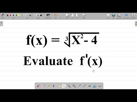 Chain Rule Differentiation: Derivative of f(x) = third root of x square minus 4 #excellenceacademy