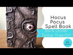 $10 & Under Dollar Tree DIY - Hocus Pocus Spell Book
