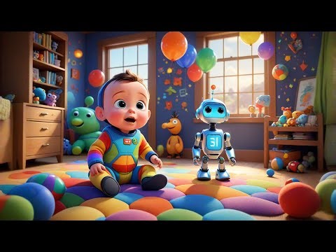 A Robot Friend for Baby 🤖🎶 Fun Learning Song for Kids | Joyful Nursery Rhyme Toddlers