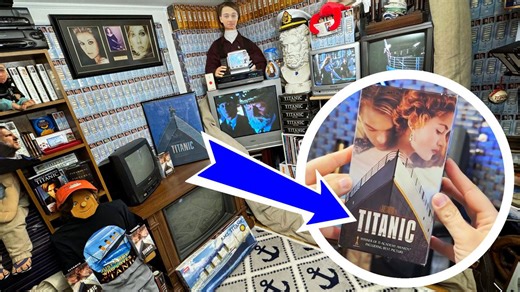 Titanic superfan collects 3,756 copies of epic blockbuster movie on VHS