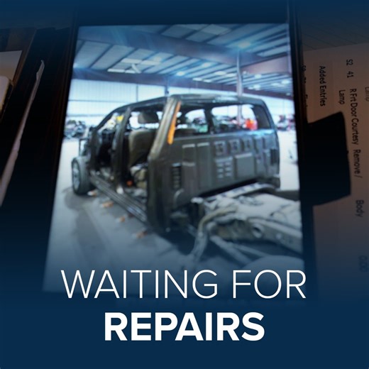 Last fall, a Round Rock couple dropped off their car for repairs. The auto shop has been giving them excuses for months, so they came to the KVUE Defenders for help. See the full story Friday on KVUE News at 6. Read more: https://www.kvue.com/article/news/investigations/defenders/austin-texas-body-shop-round-rock-couple-delayed-repairs-defenders/269-72918294-c63f-4cc5-aaf0-0e77d5f61354 | KVUE