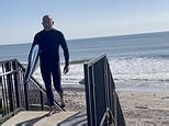 Dominic Purcell goes surfing amid Cyrus family drama