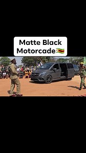 Check out the presidential motorcade's impressive lineup of matte black cars - the ultimate beasts on wheels 🛞 👌🚗 | Digital Telegraph Zw