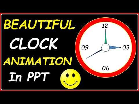 How to make Running Clock Animation || Clock Animation in MS PowerPoint