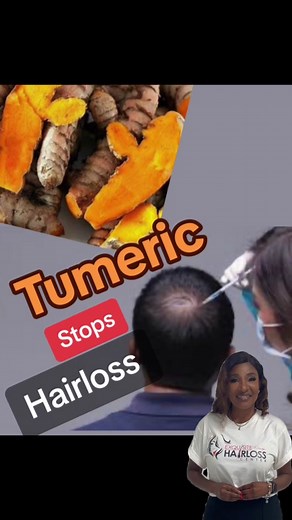 Tumeric has the ability to reduce The progression of Hairloss, This is brought about by reducing inflammation turmeric has the ability to reduce inflammation on the scalp\\follicle as well. The active ingredient found in turmeric is called Cucumin, Cucumin is founded to have DHT blocking abilities that reduces the androgen hormone that creates dihydrotestosterone Dihydrotesterone can causes the shrinking away, and the miniaturization of hair follicle increasing the progression of thinning, shedd